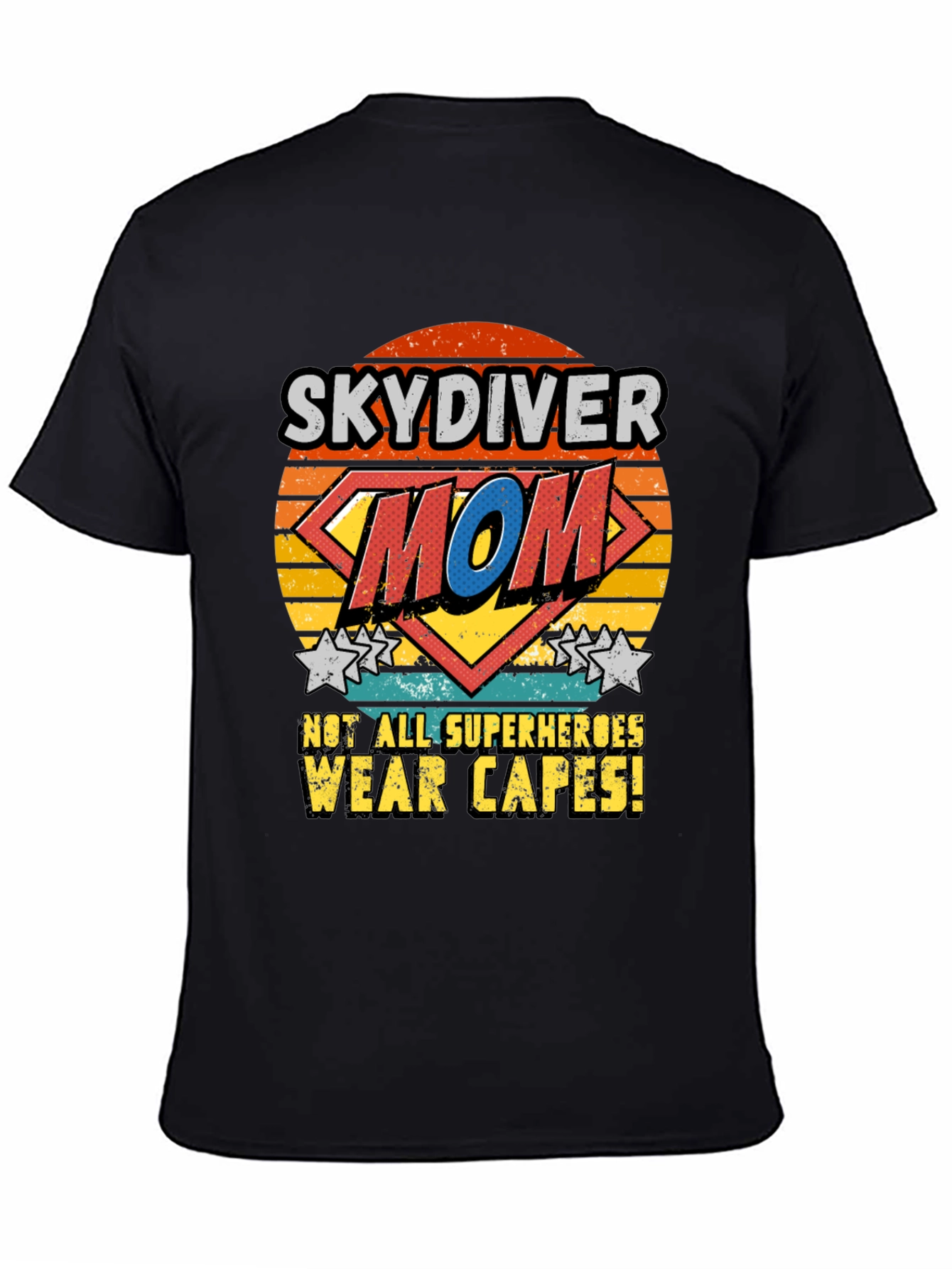 Skydiver Mom T-Shirt - Superhero Design