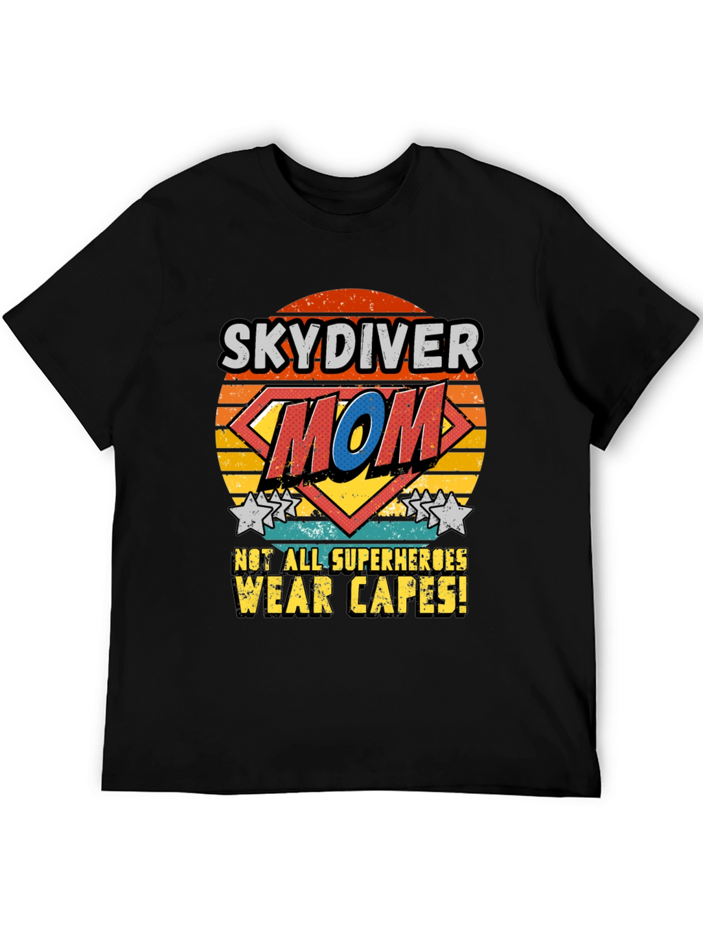Skydiver Mom T-Shirt - Superhero Design
