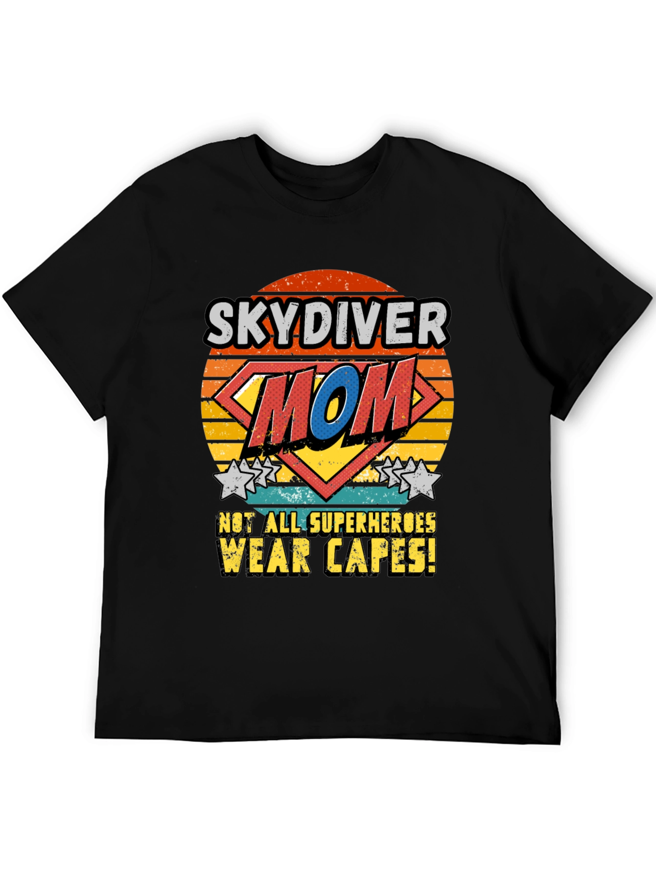 Skydiver Mom T-Shirt - Superhero Design