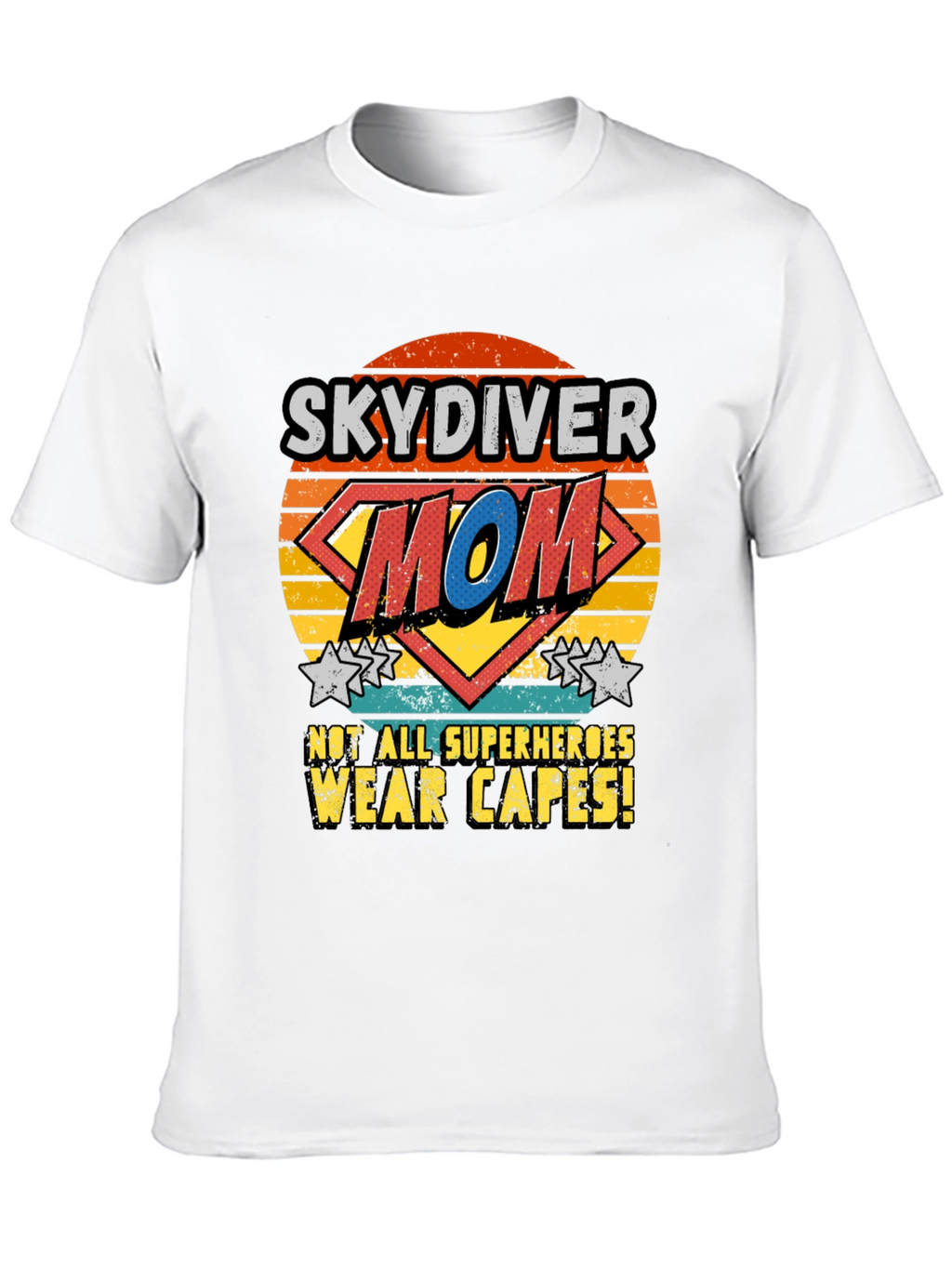 Skydiver Mom T-Shirt - Superhero Design