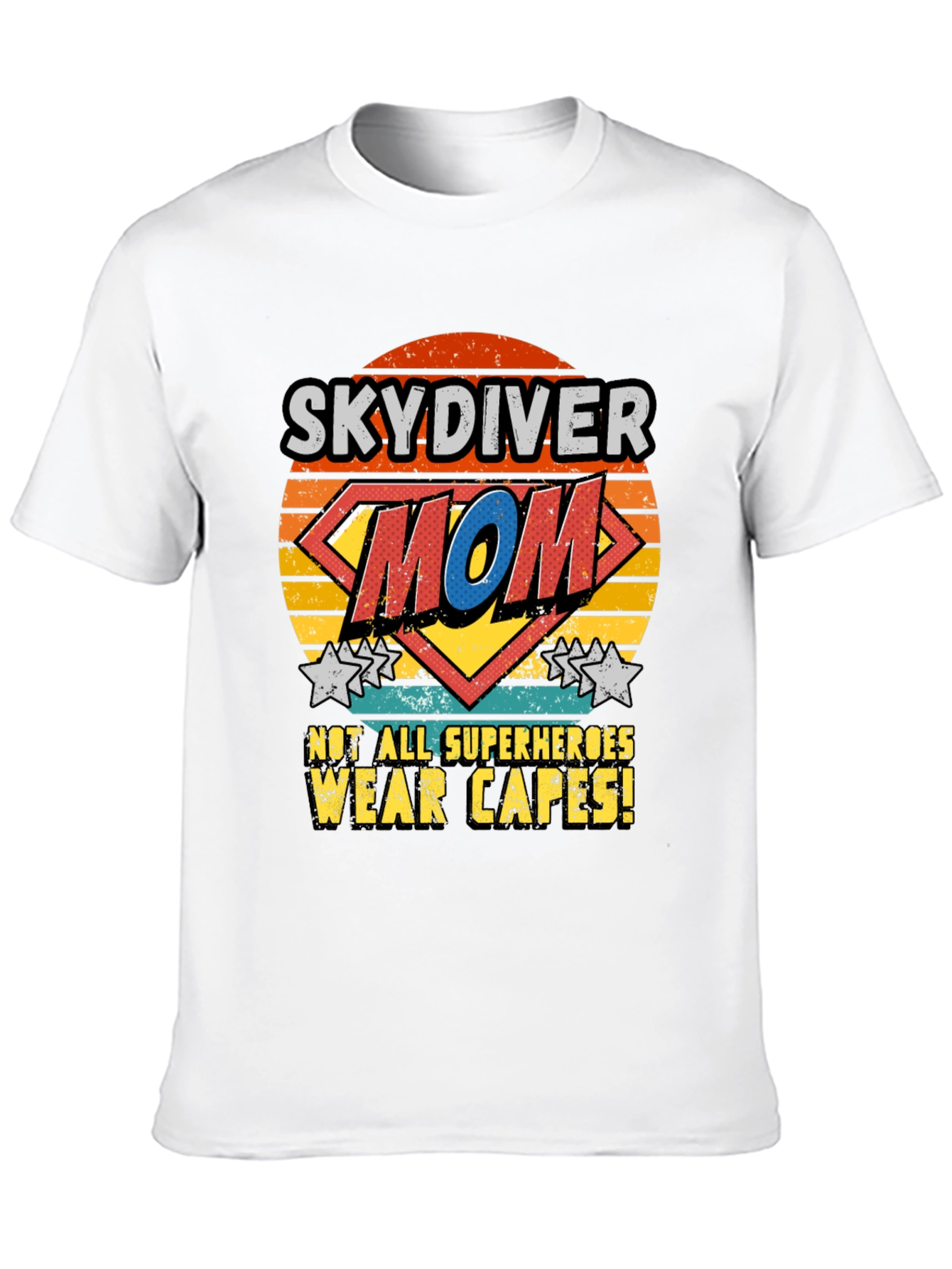 Skydiver Mom T-Shirt - Superhero Design