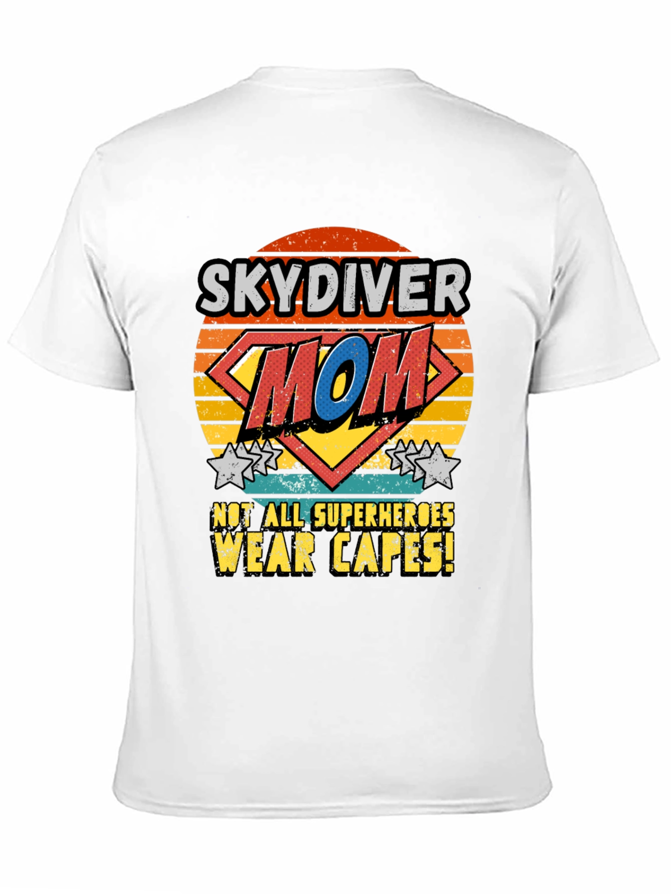 Skydiver Mom T-Shirt - Superhero Design