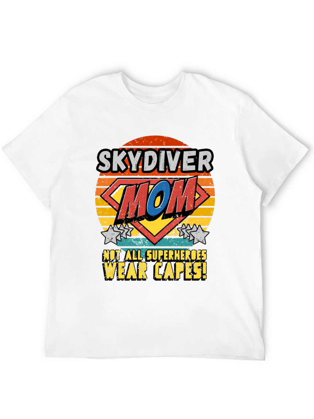 Skydiver Mom T-Shirt - Superhero Design