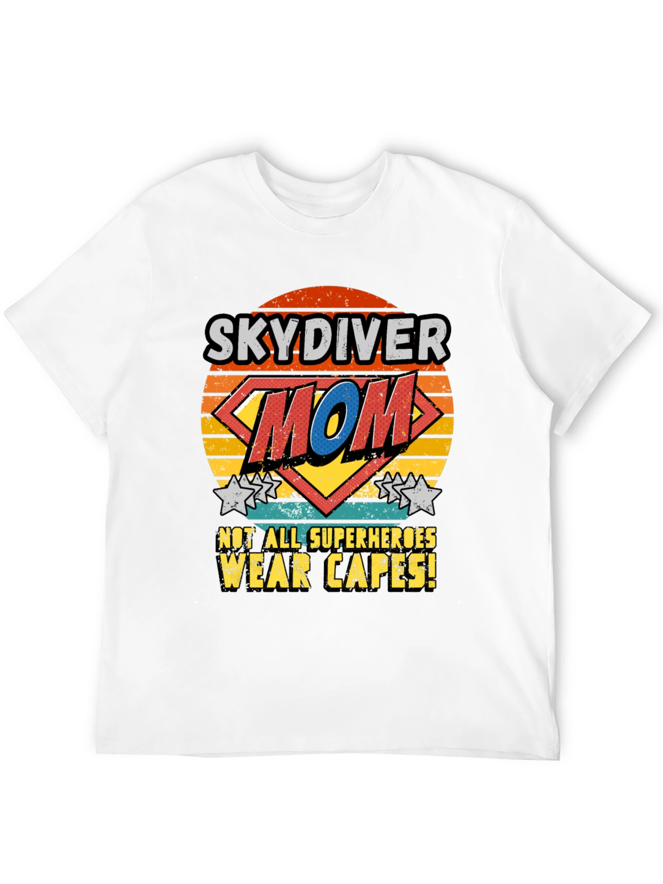 Skydiver Mom T-Shirt - Superhero Design