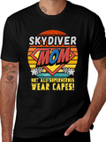 Skydiver Mom T-Shirt - Superhero Design