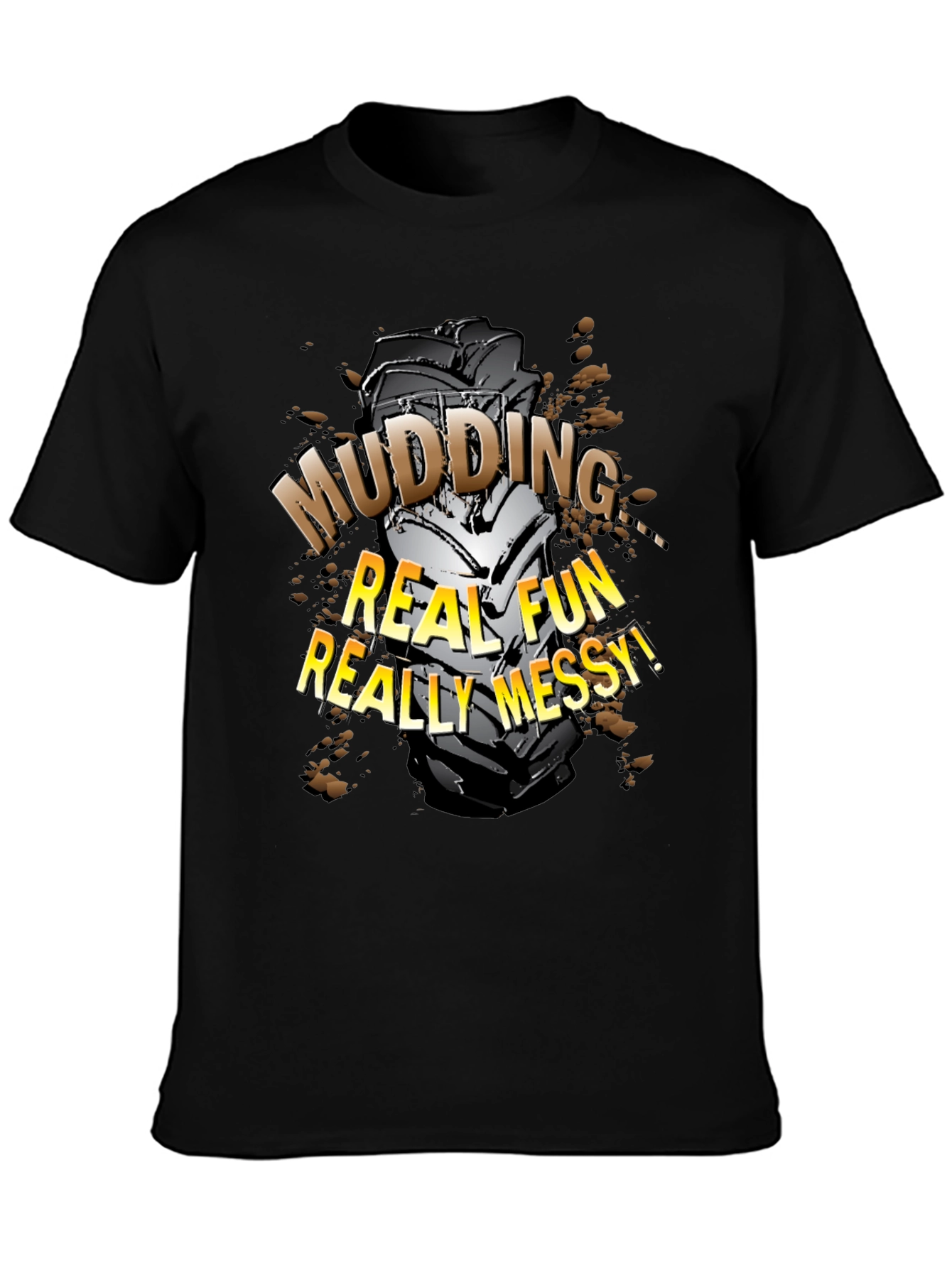 Mudding Fun Black T-Shirt