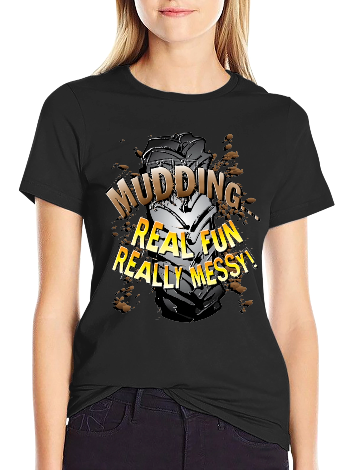 Mudding Fun Black T-Shirt