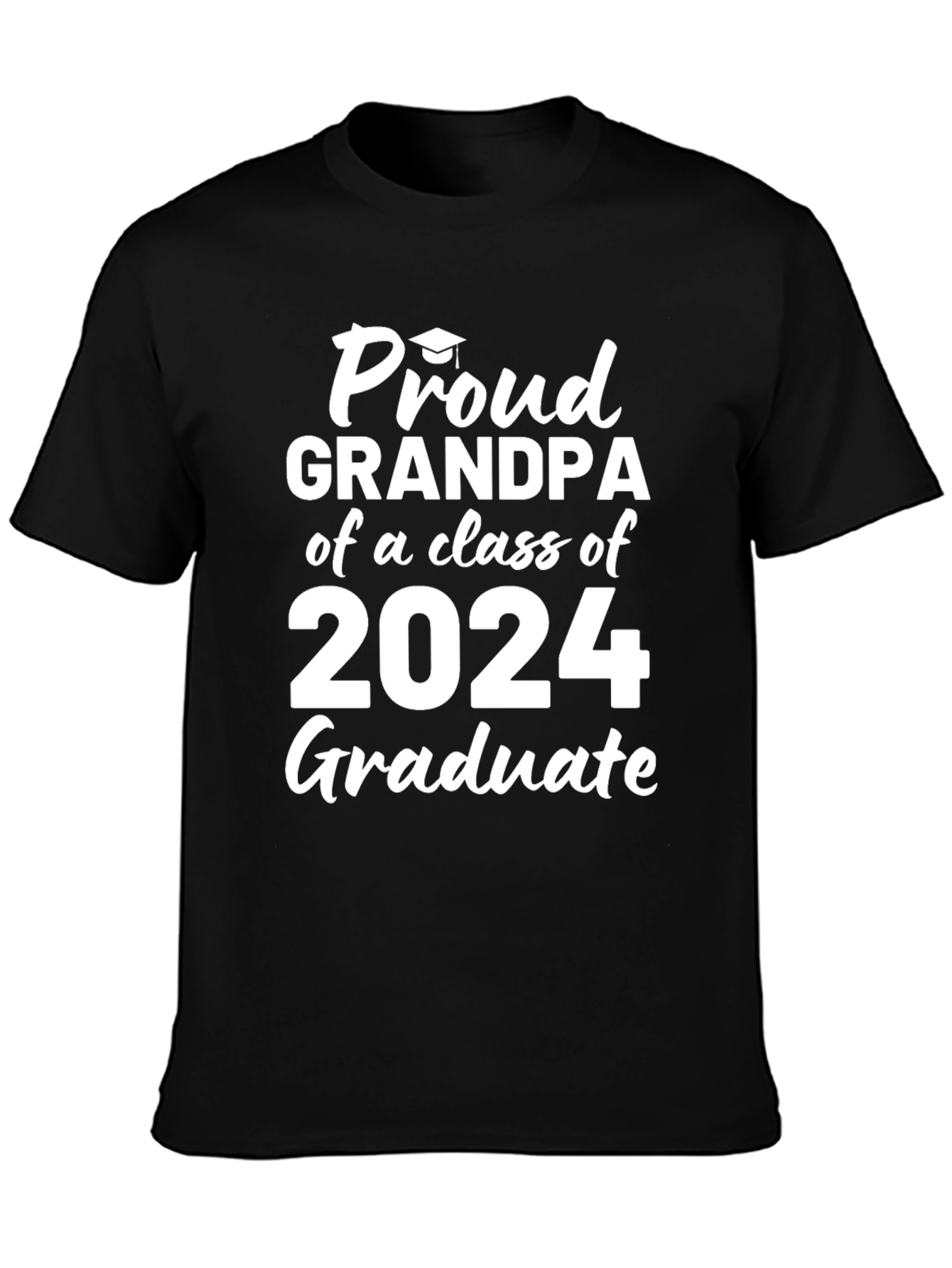 Proud Grandpa Class of 2024 Graduate T-Shirt