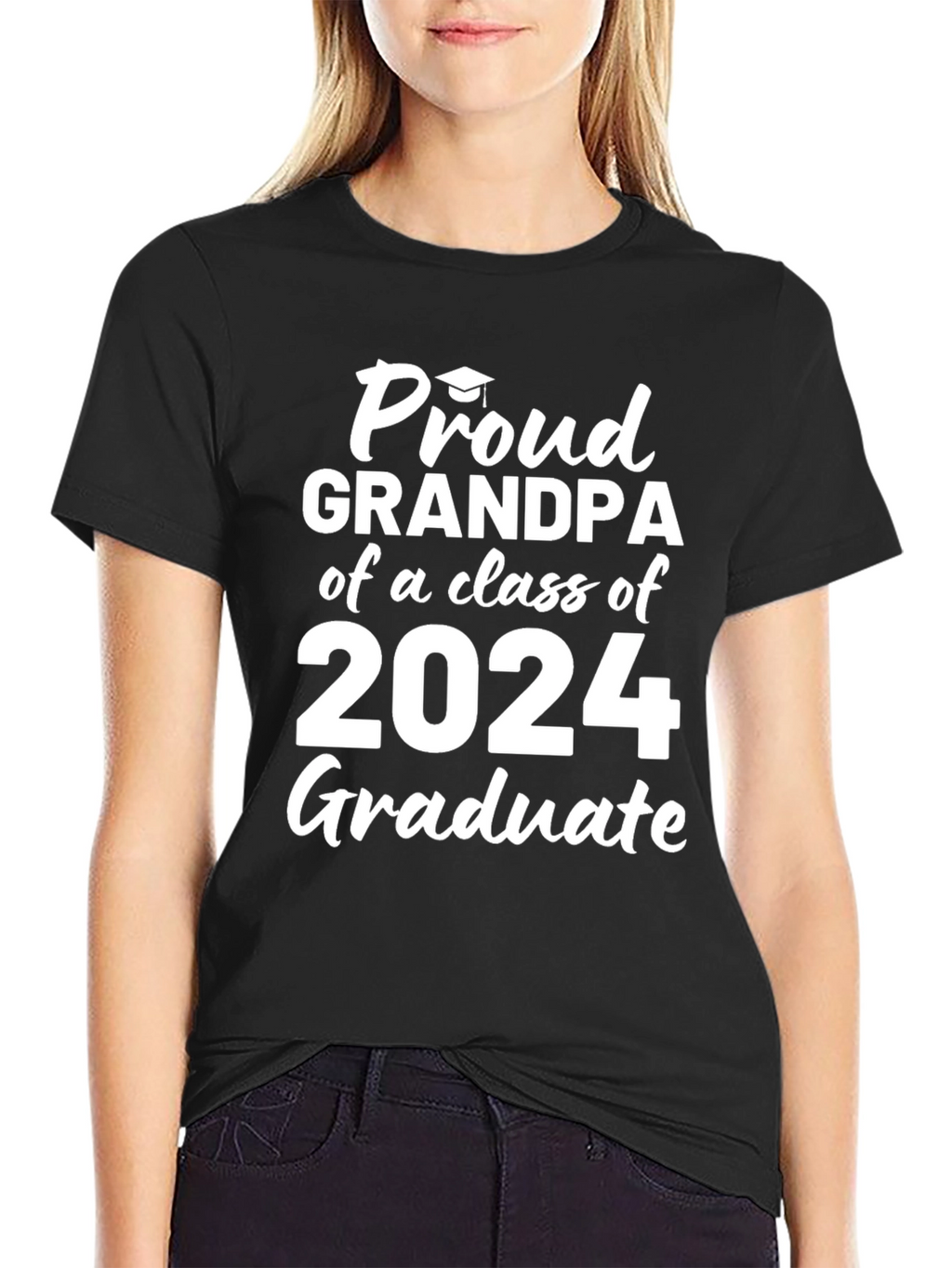 Proud Grandpa Class of 2024 Graduate T-Shirt