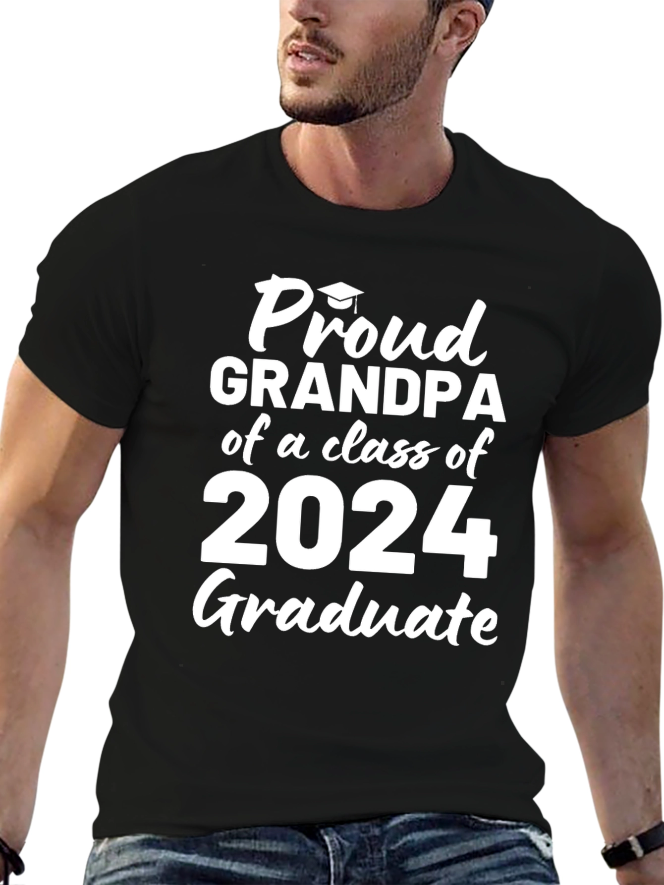 Proud Grandpa Class of 2024 Graduate T-Shirt