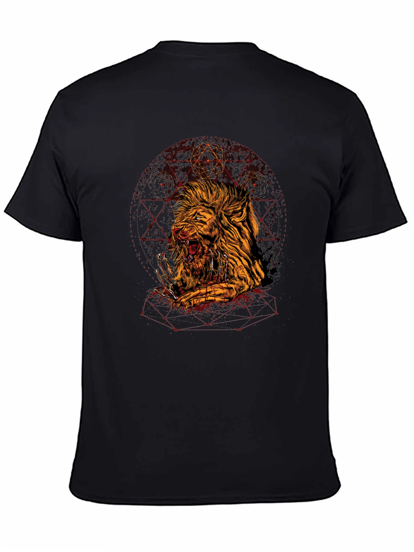 Graphic Print Tee - Lion Zombie