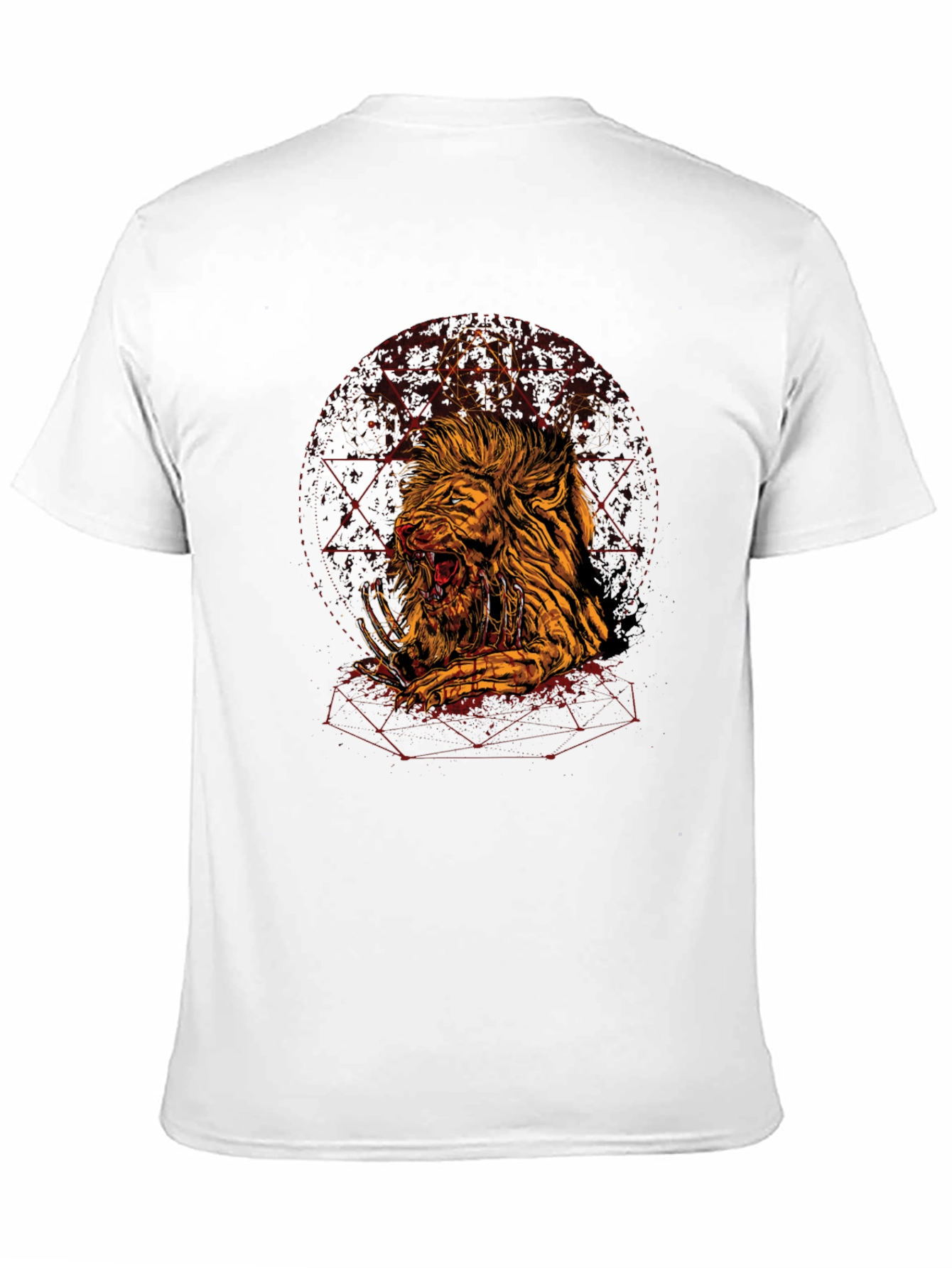 Graphic Print Tee - Lion Zombie