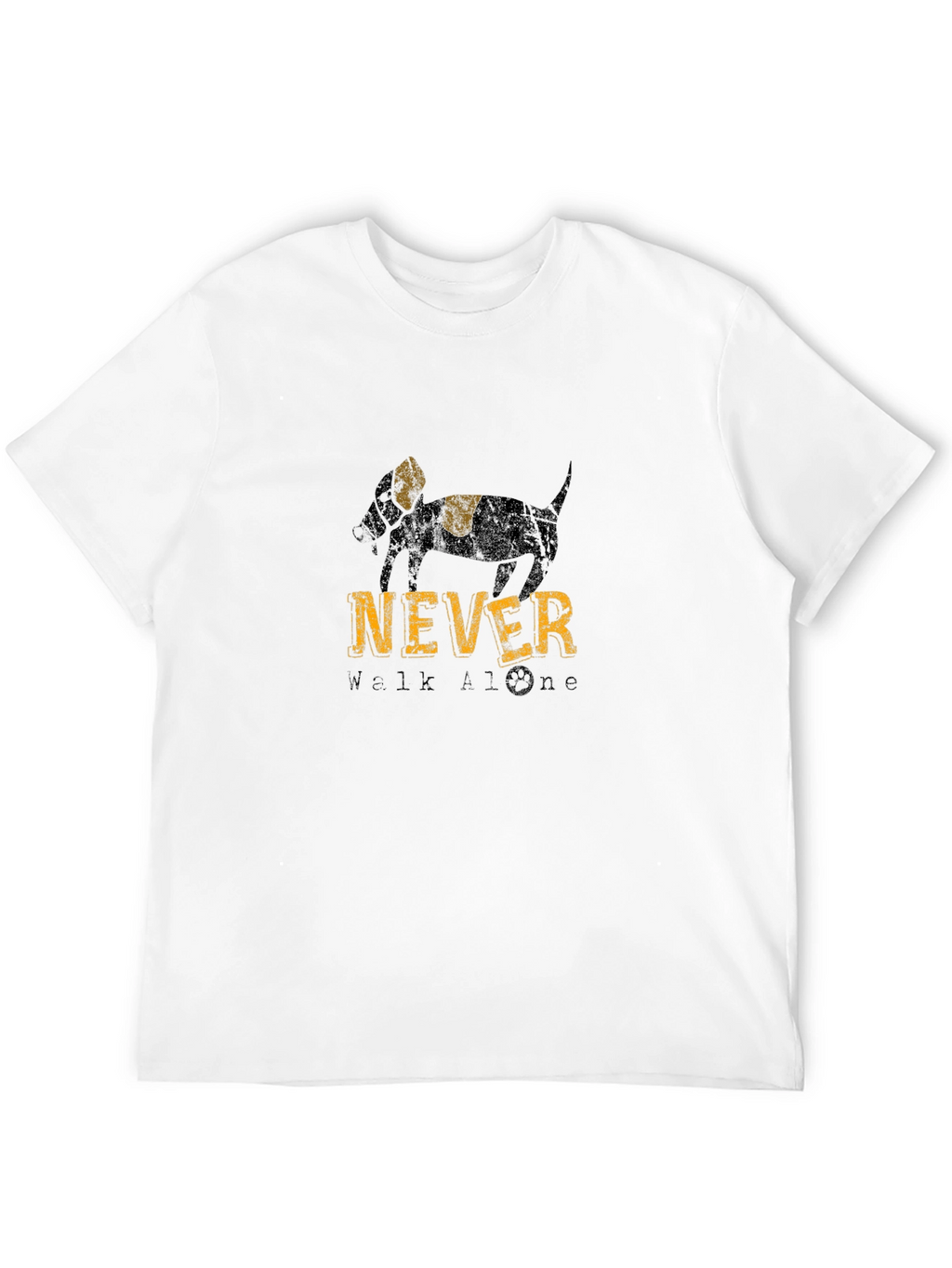 Never Walk Alone Dog Graphic Tee