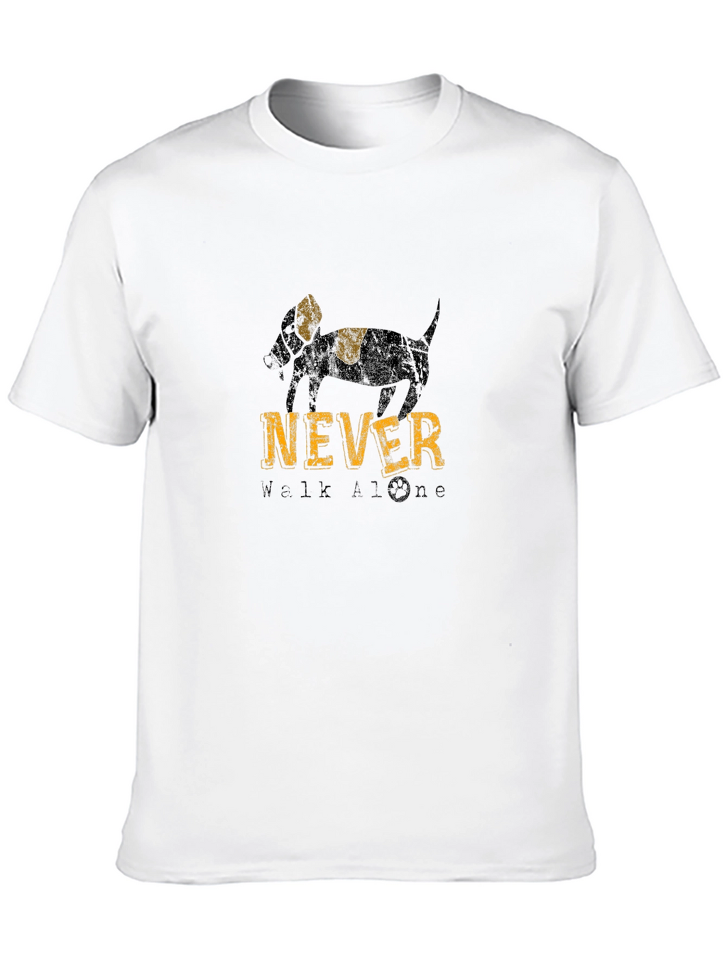 Never Walk Alone Dog Graphic Tee