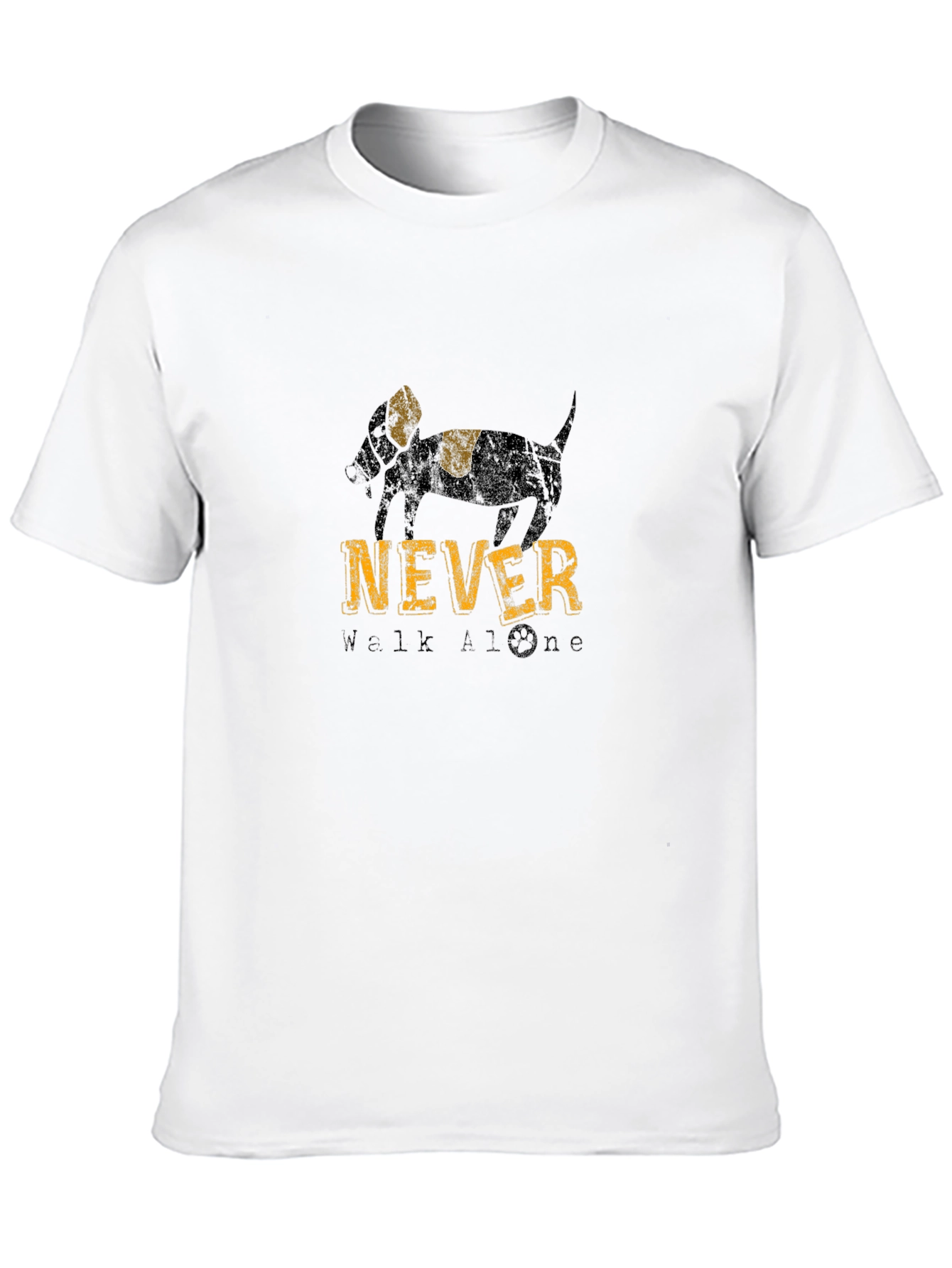 Never Walk Alone Dog Graphic Tee