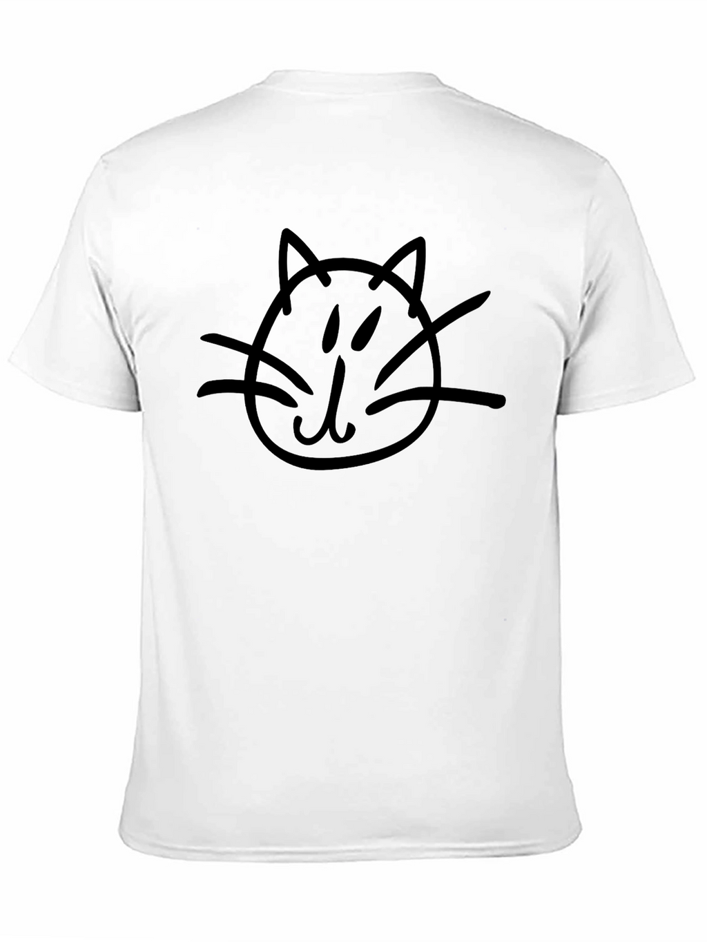 Cat Doodle Black T-Shirt - Casual Style