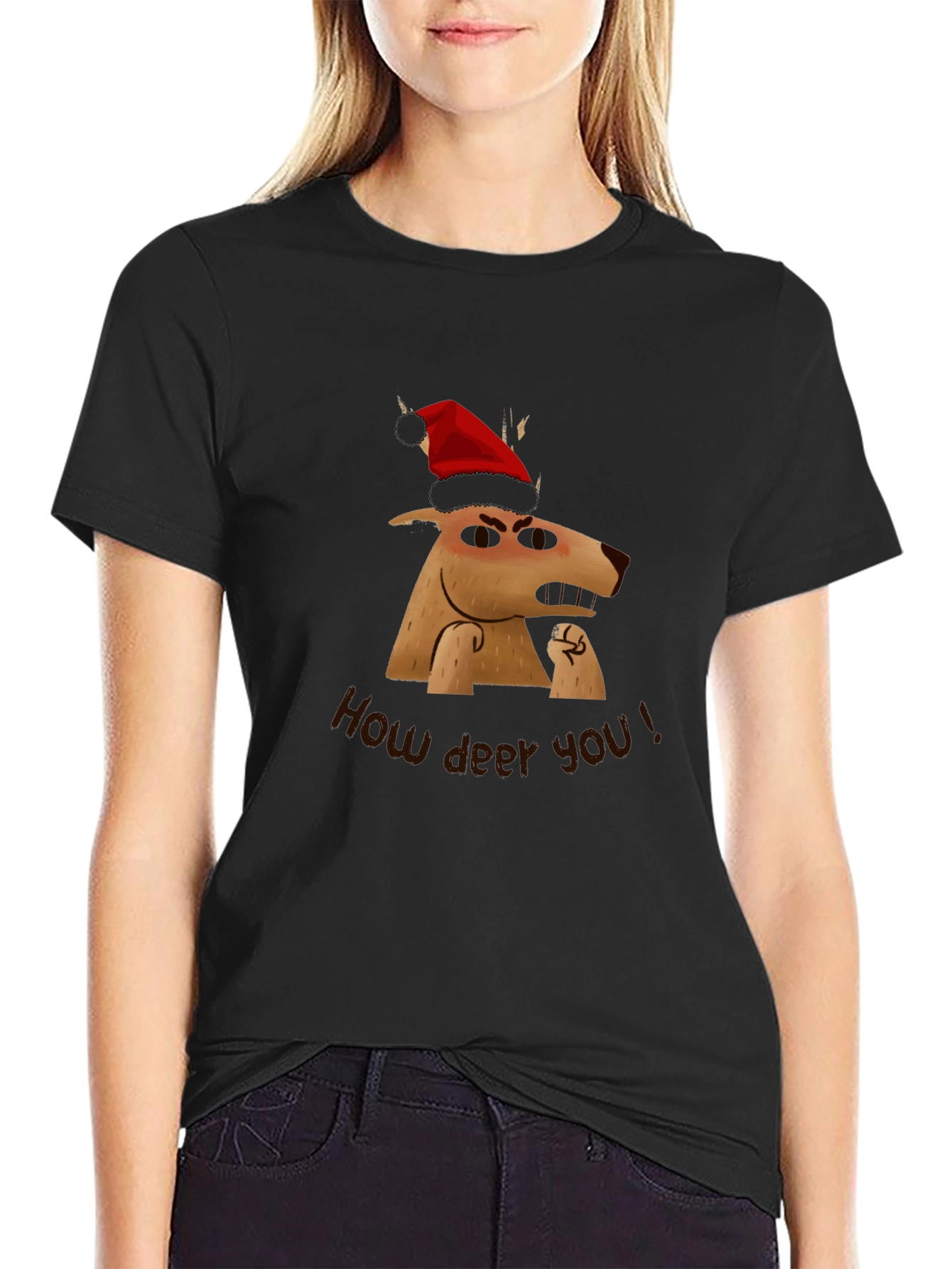 Grumpy Reindeer Christmas T-Shirt