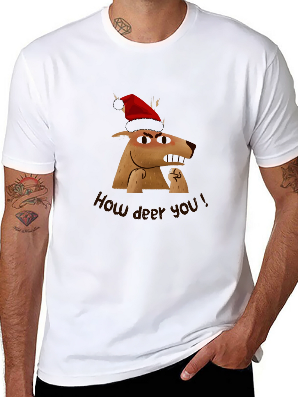 Grumpy Reindeer Christmas T-Shirt
