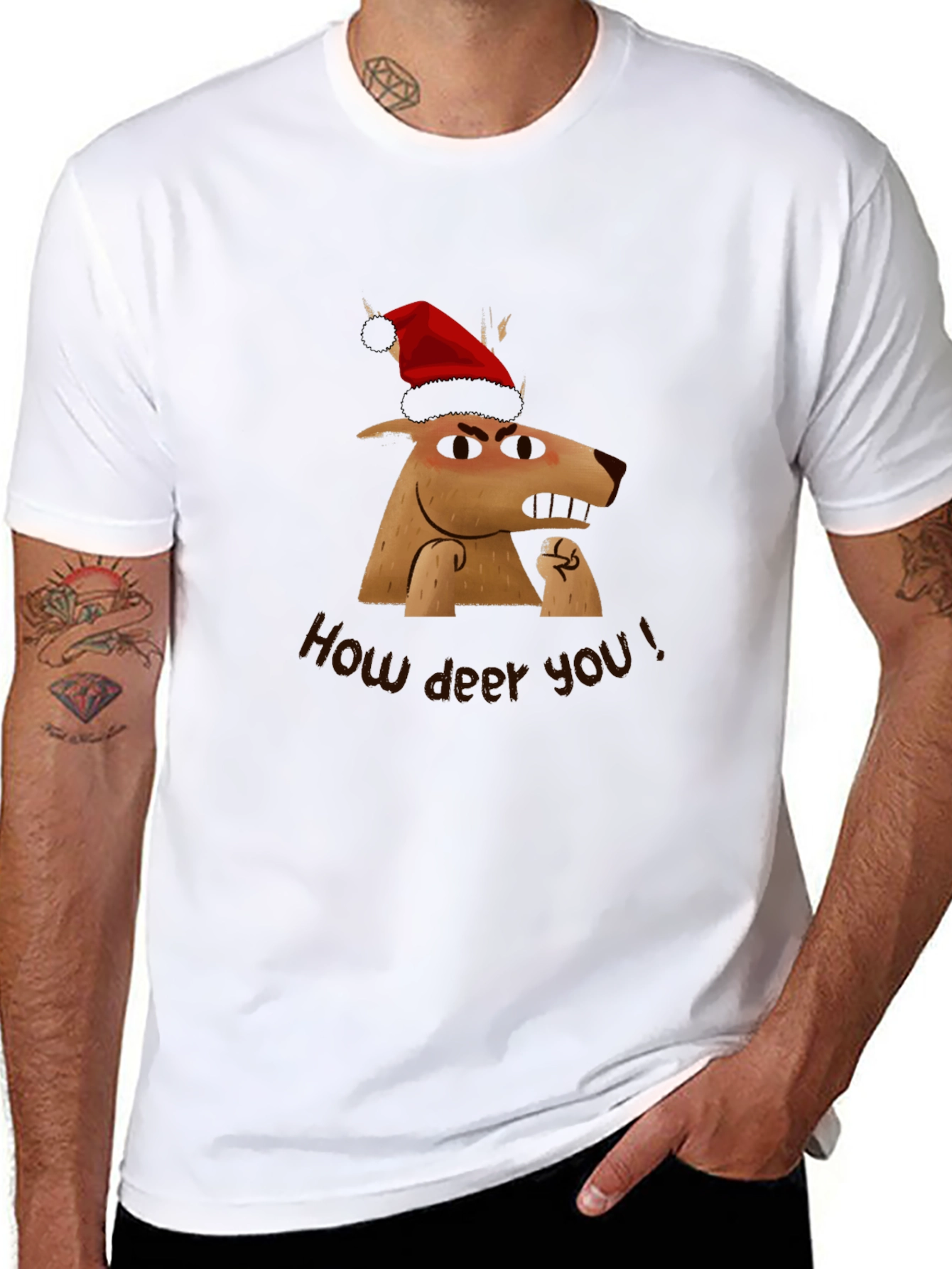 Grumpy Reindeer Christmas T-Shirt