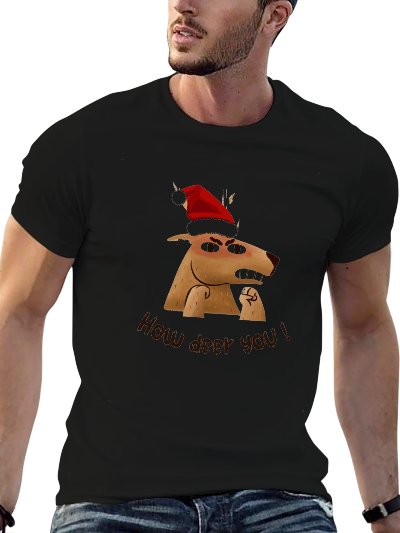 Grumpy Reindeer Christmas T-Shirt