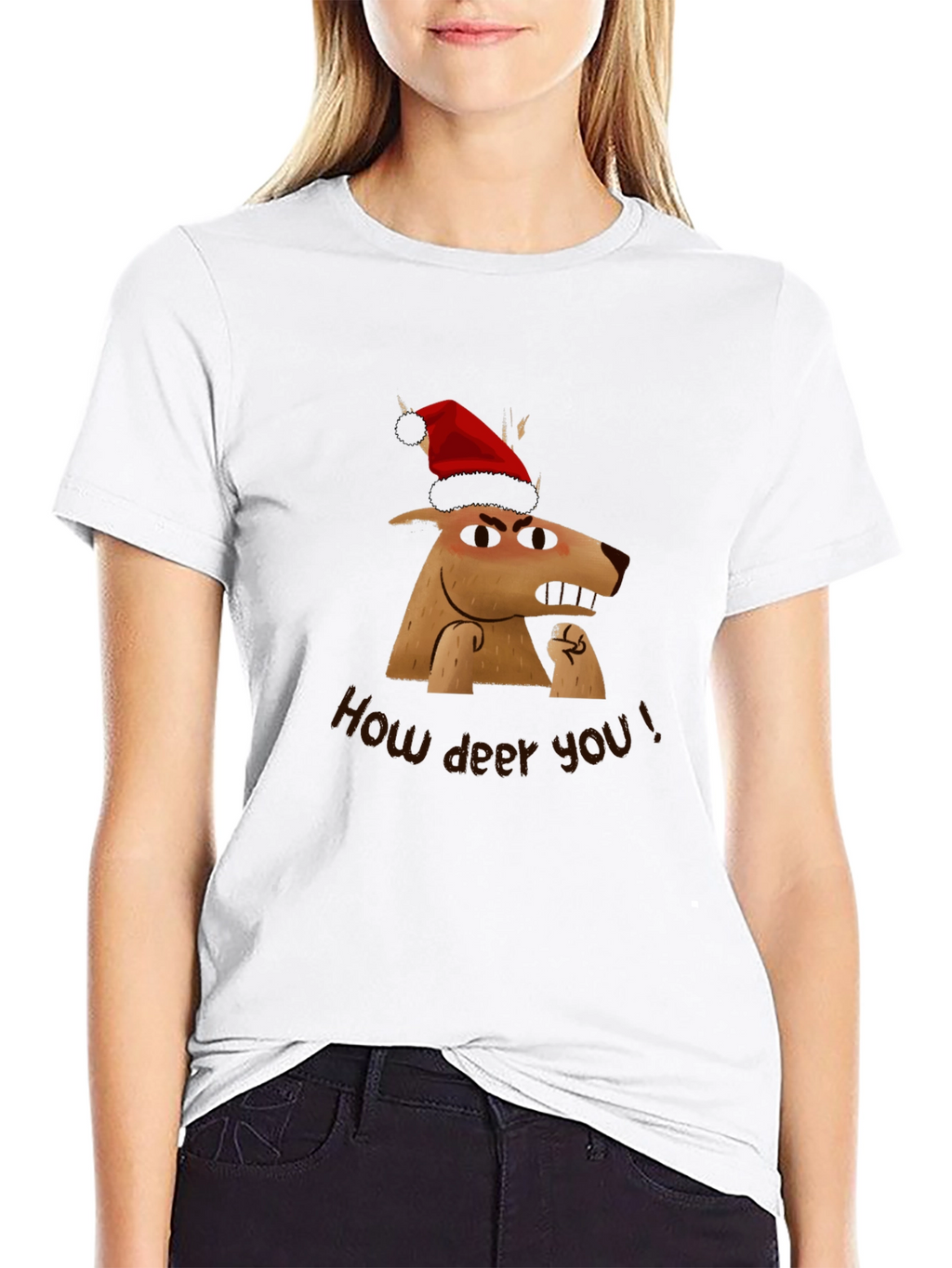 Grumpy Reindeer Christmas T-Shirt