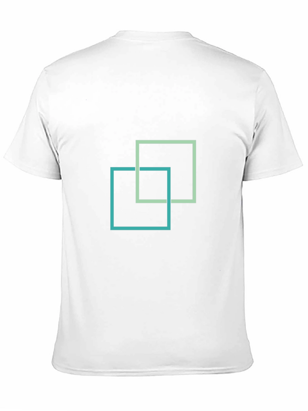 Abstract Squares Graphic Black T-Shirt