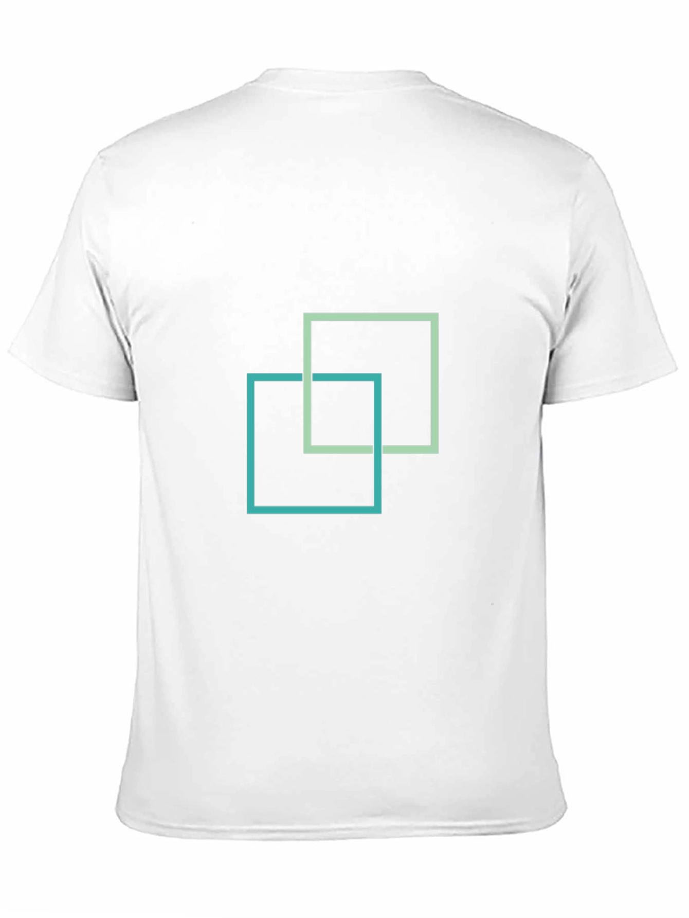Abstract Squares Graphic Black T-Shirt