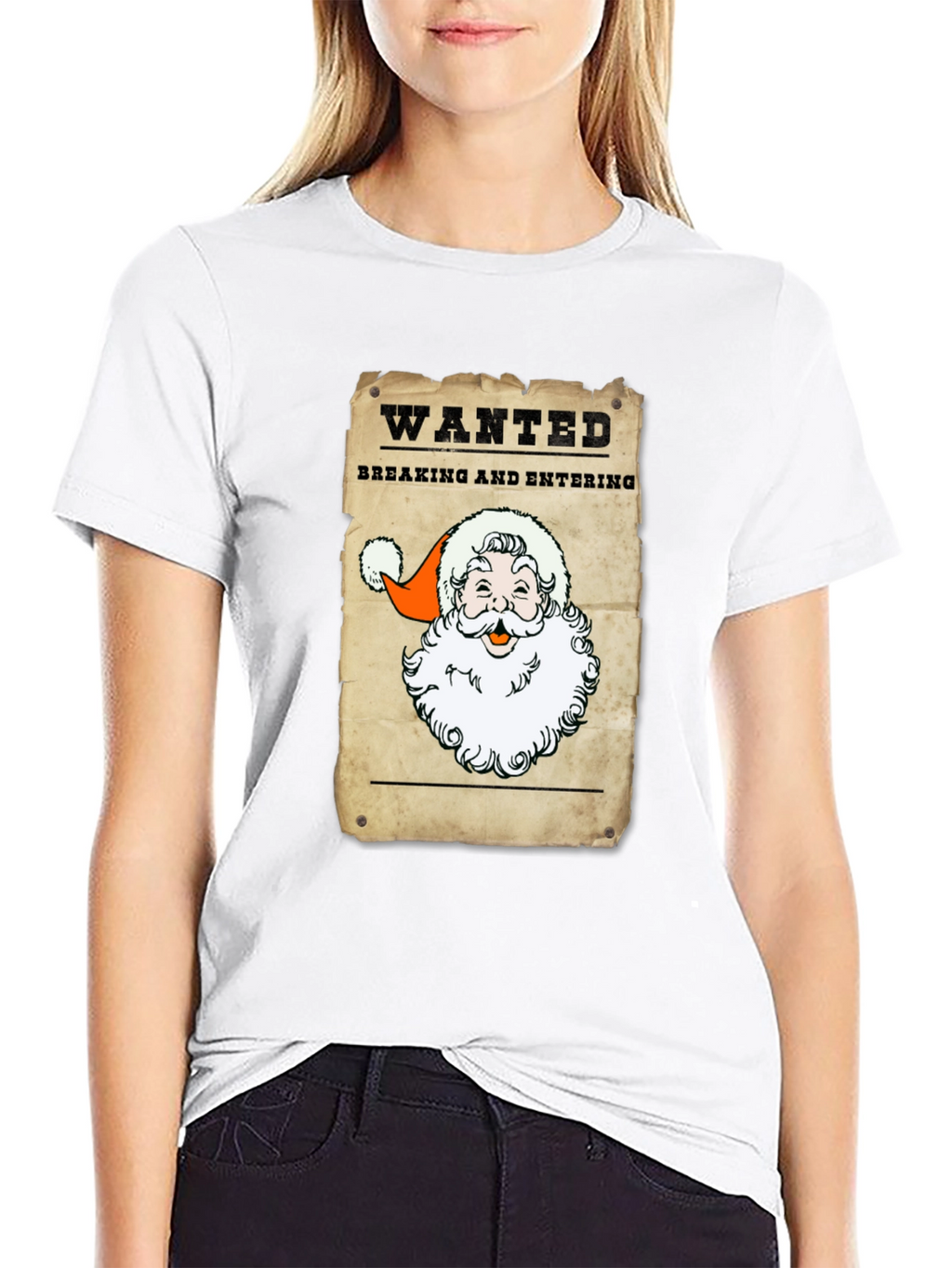 Wanted Santa T-Shirt - Breaking and Entering