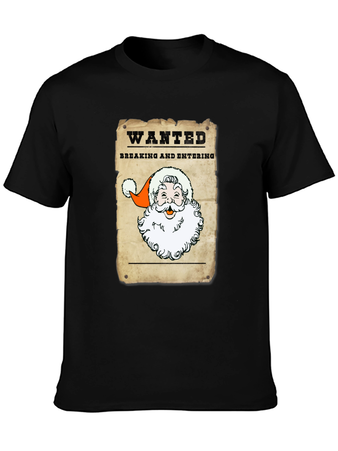 Wanted Santa T-Shirt - Breaking and Entering