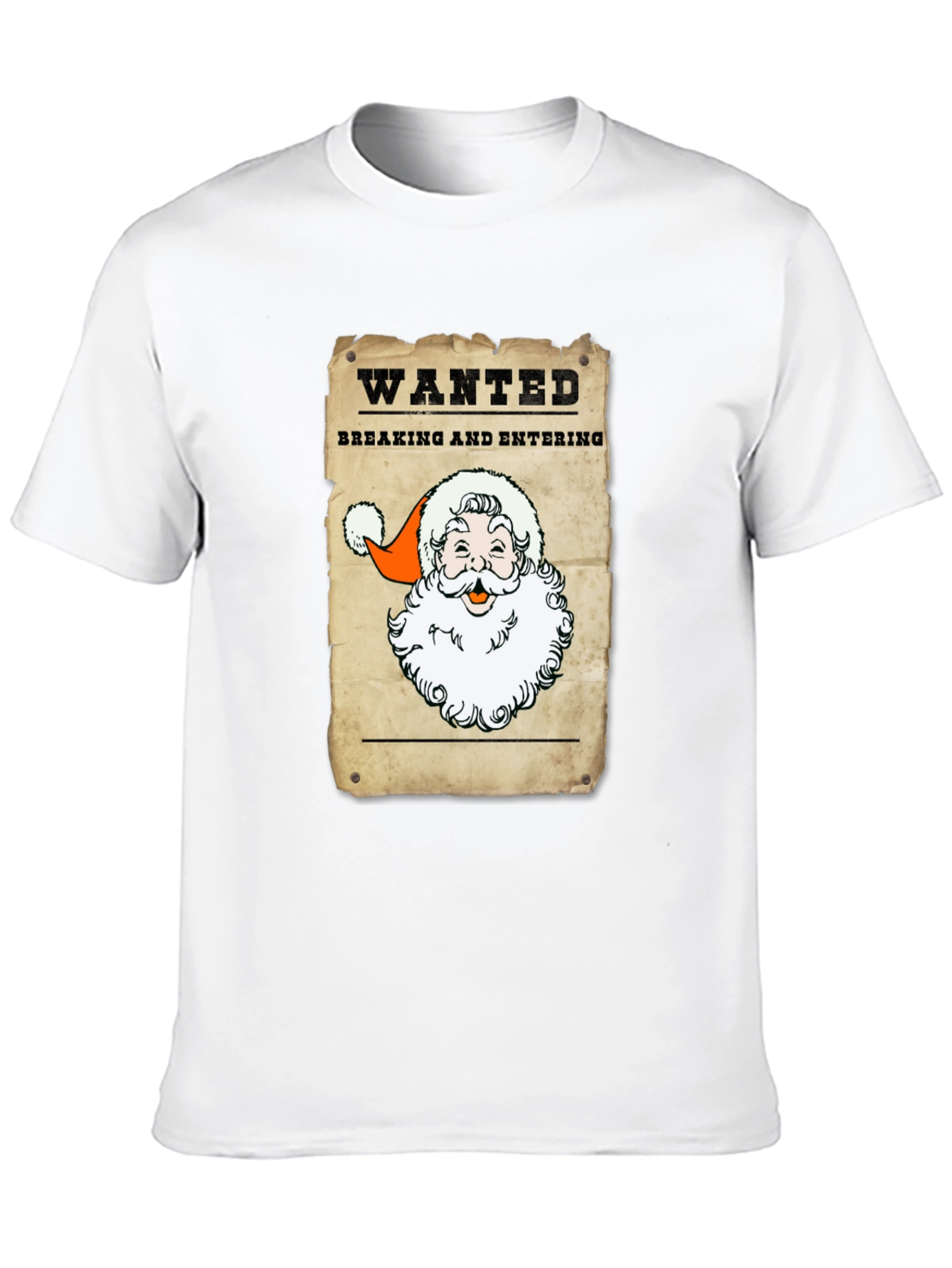 Wanted Santa T-Shirt - Breaking and Entering