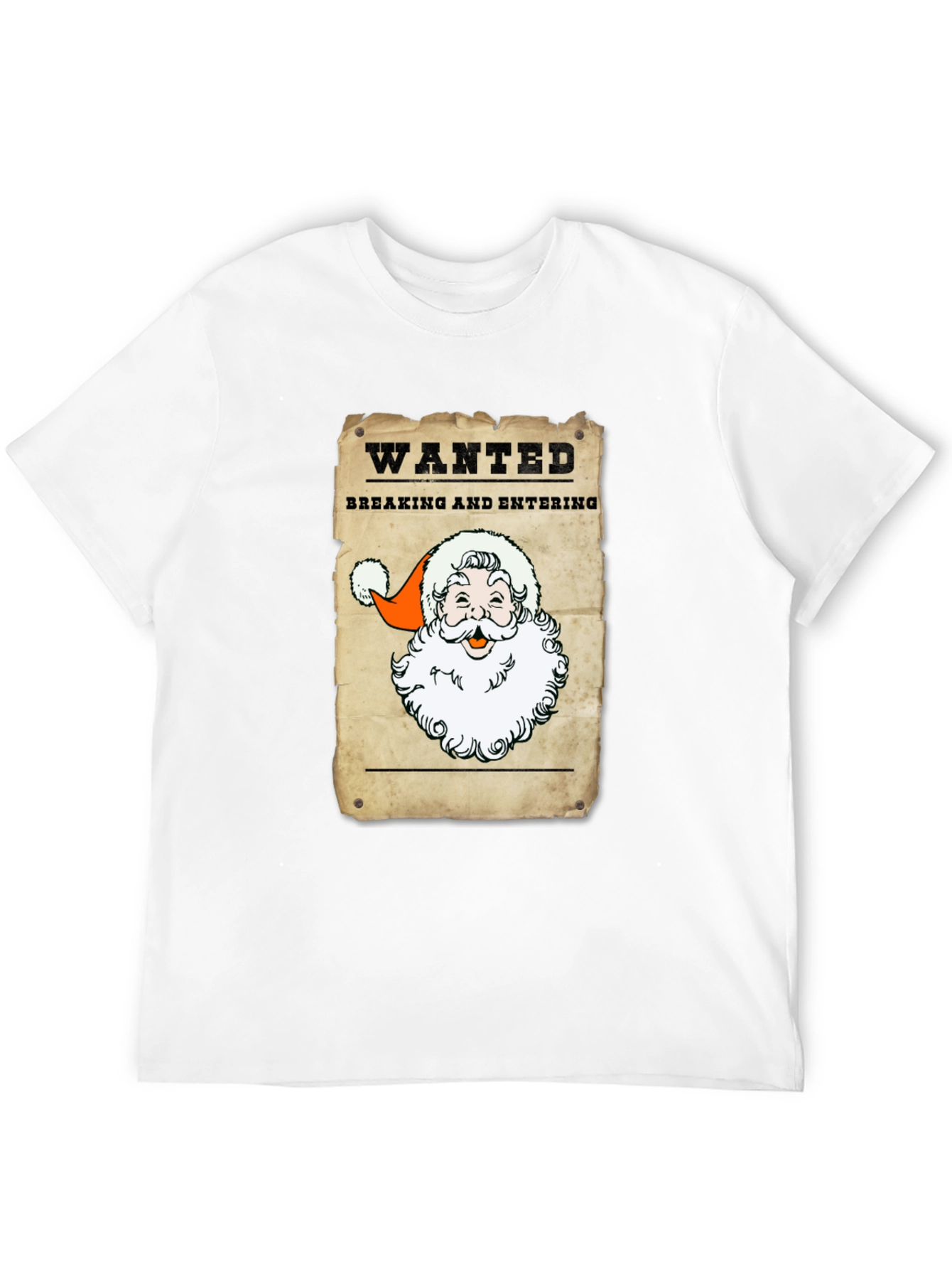 Wanted Santa T-Shirt - Breaking and Entering