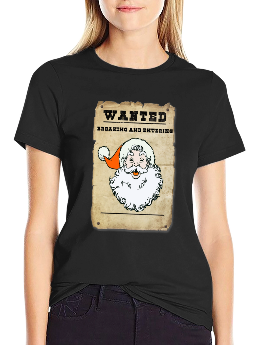 Wanted Santa T-Shirt - Breaking and Entering