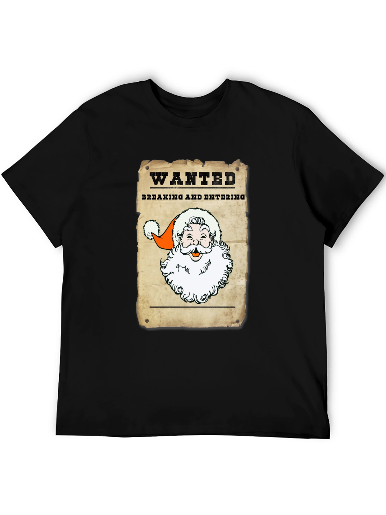 Wanted Santa T-Shirt - Breaking and Entering