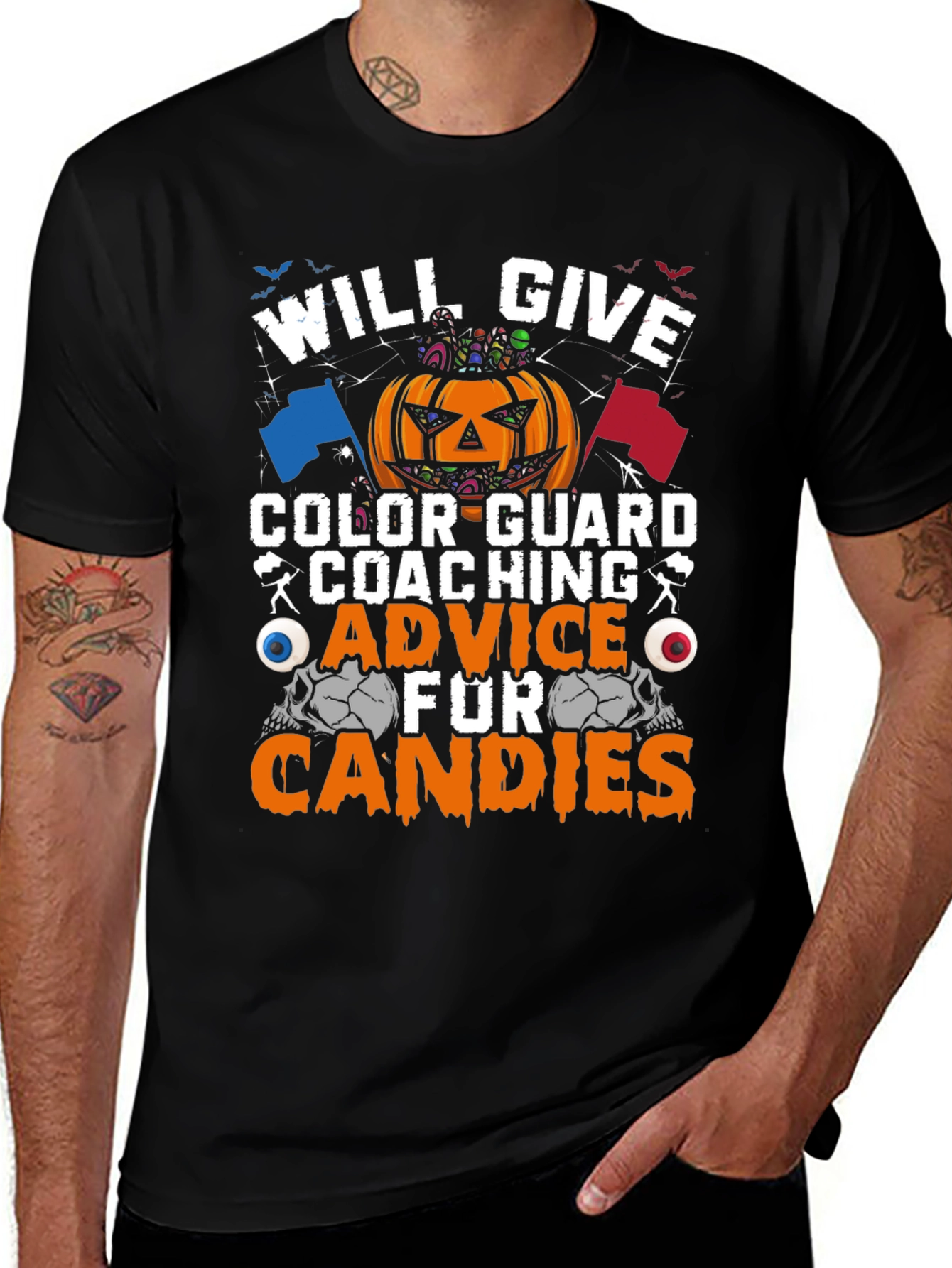 Halloween Color Guard Coaching T-Shirt