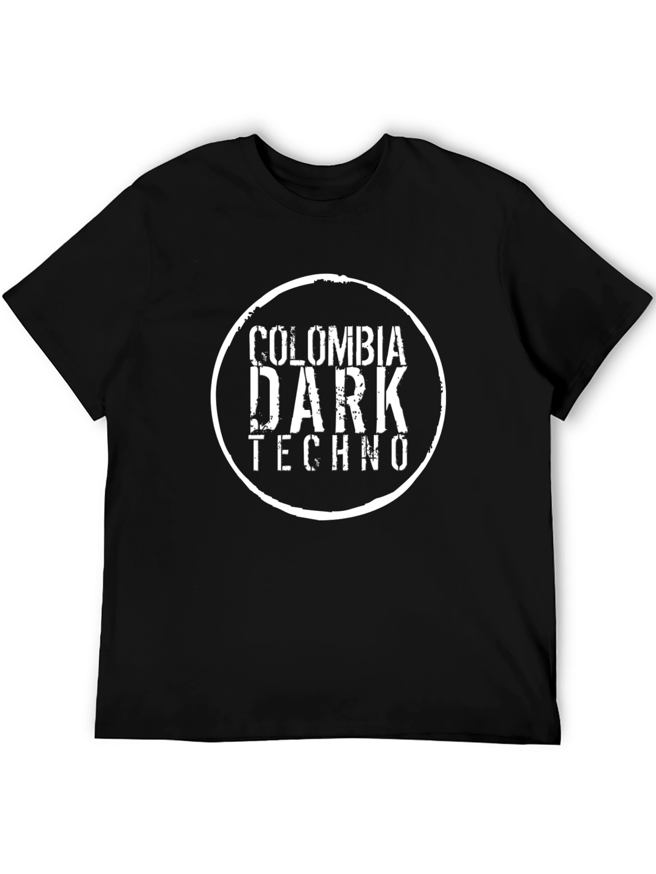 Colombia Dark Techno Graphic T-Shirt