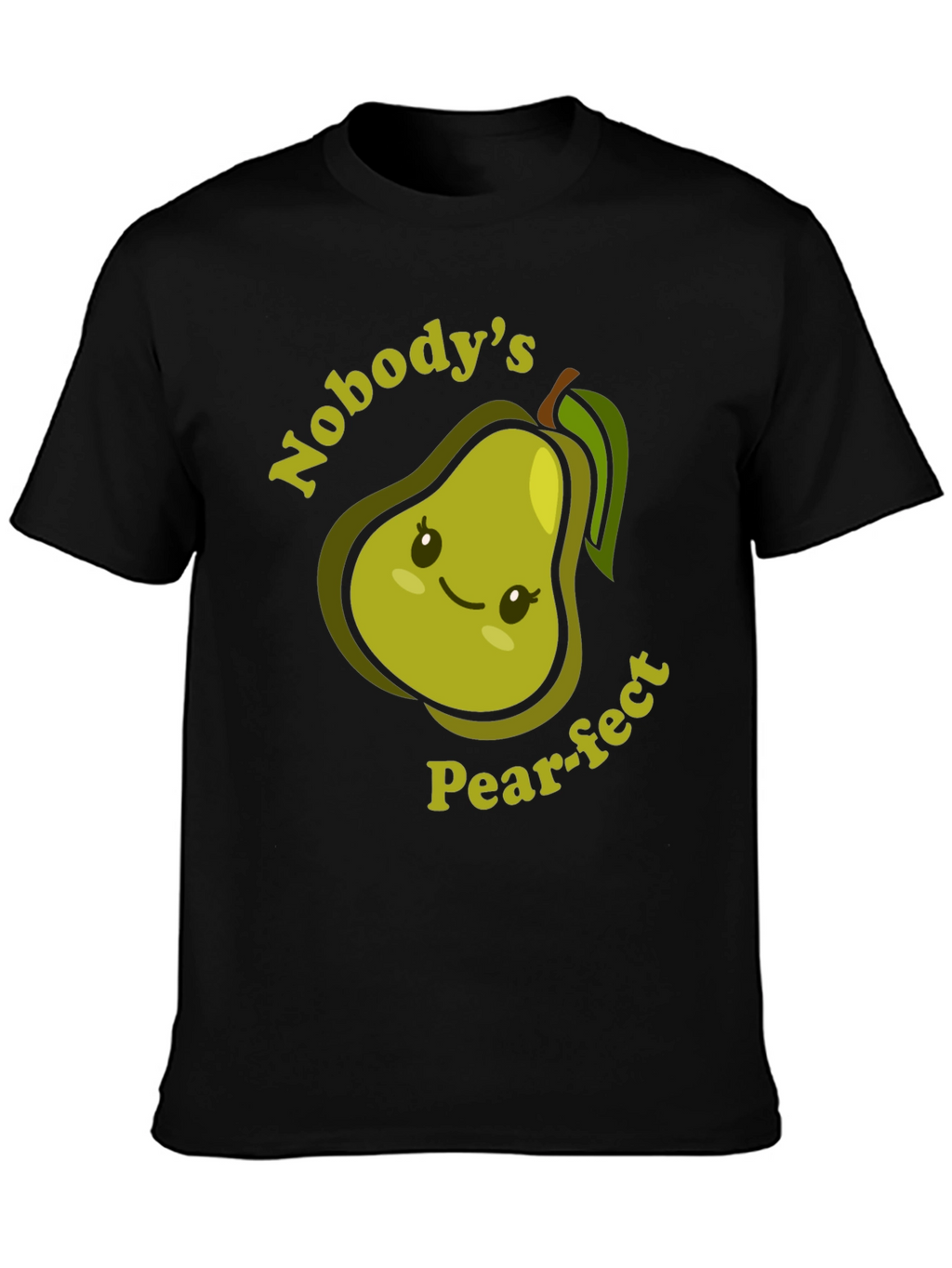 Nobodys Pear-fect T-Shirt Cute Fruit Pun Tee