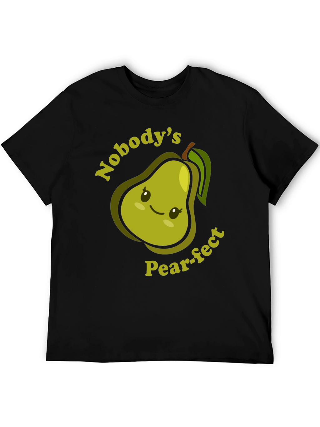 Nobodys Pear-fect T-Shirt Cute Fruit Pun Tee