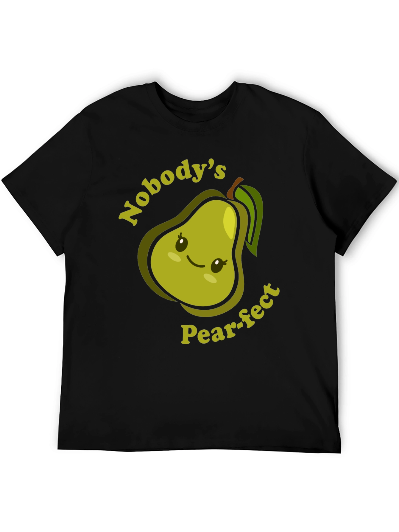 Nobodys Pear-fect T-Shirt Cute Fruit Pun Tee