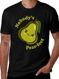 Nobodys Pear-fect T-Shirt Cute Fruit Pun Tee