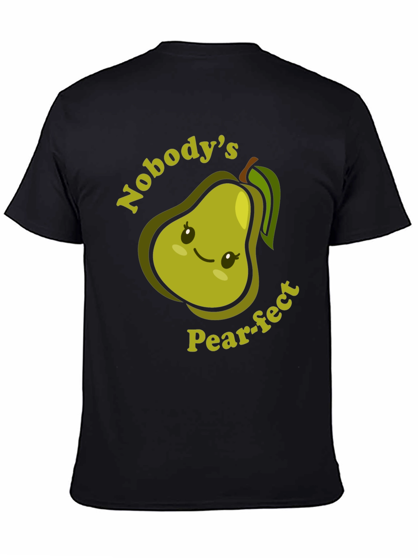 Nobodys Pear-fect T-Shirt Cute Fruit Pun Tee