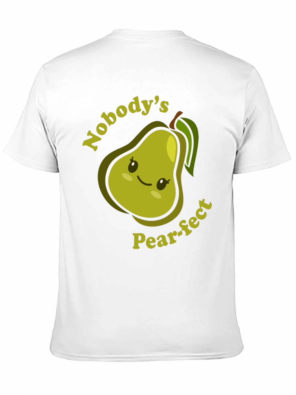 Nobodys Pear-fect T-Shirt Cute Fruit Pun Tee