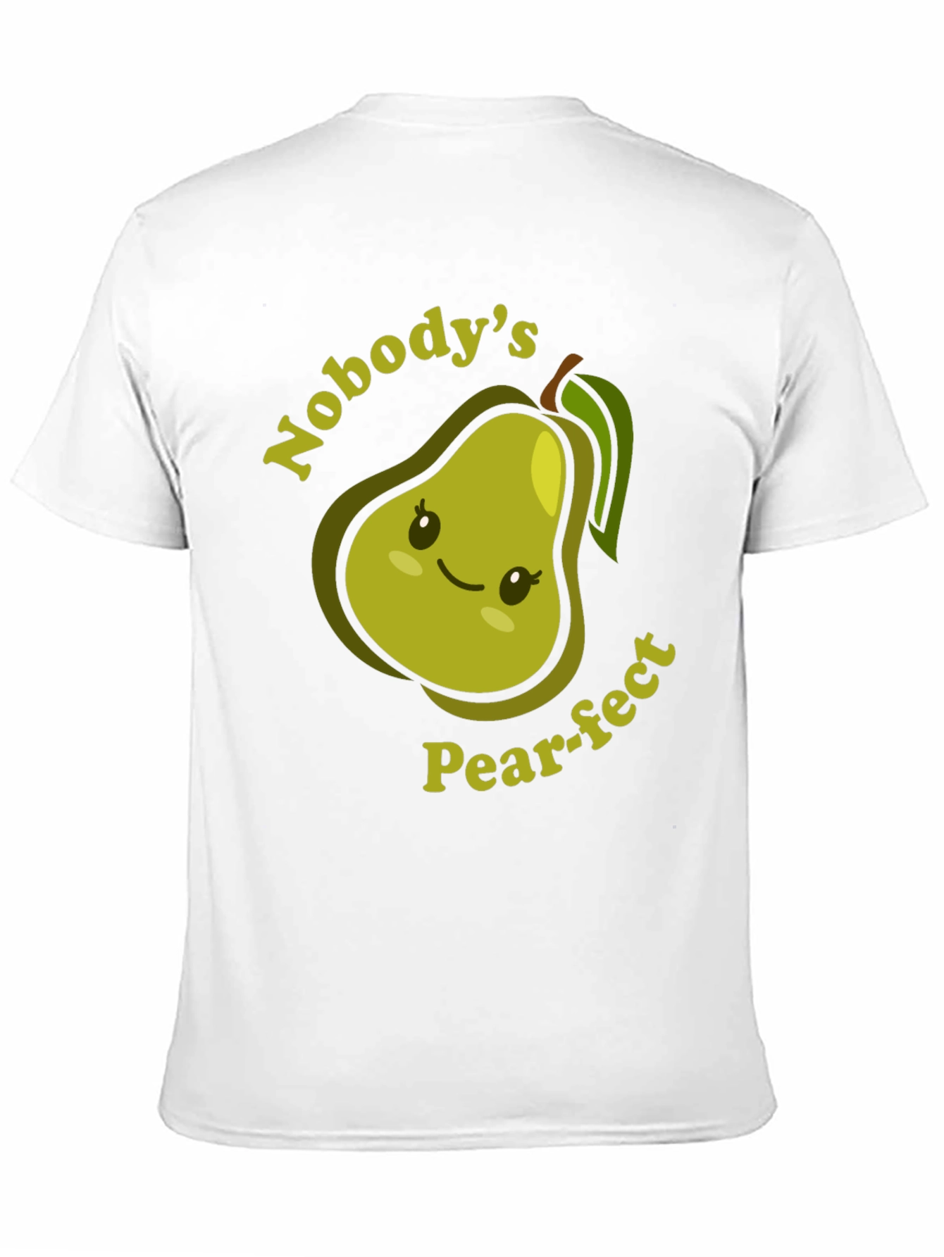 Nobodys Pear-fect T-Shirt Cute Fruit Pun Tee