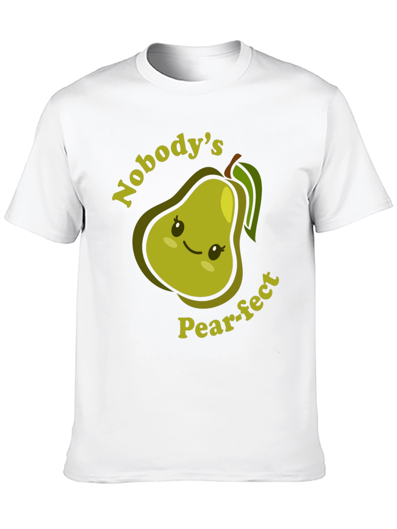 Nobodys Pear-fect T-Shirt Cute Fruit Pun Tee