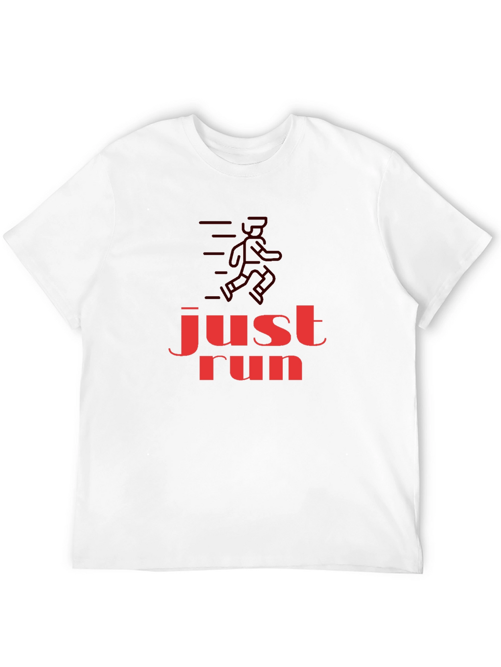 Just Run Graphic T-Shirt - Black