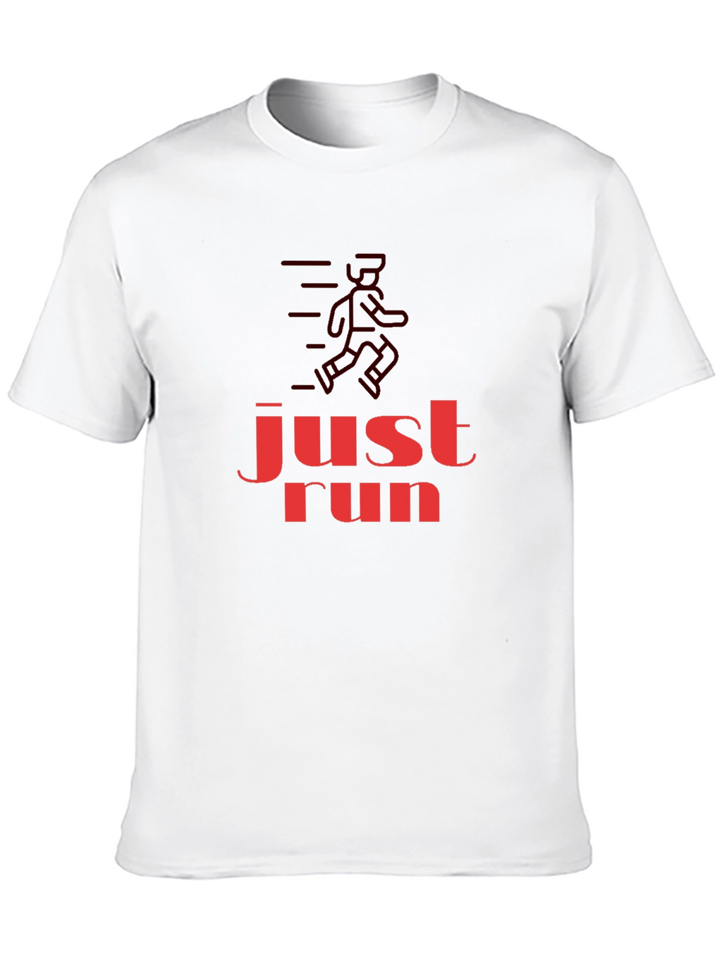 Just Run Graphic T-Shirt - Black