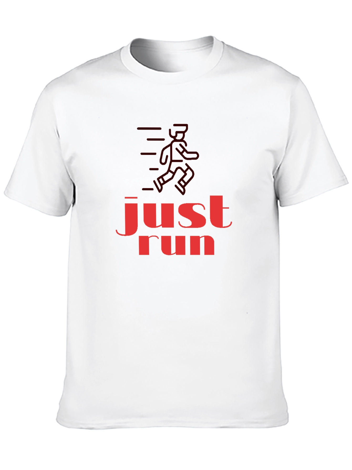 Just Run Graphic T-Shirt - Black