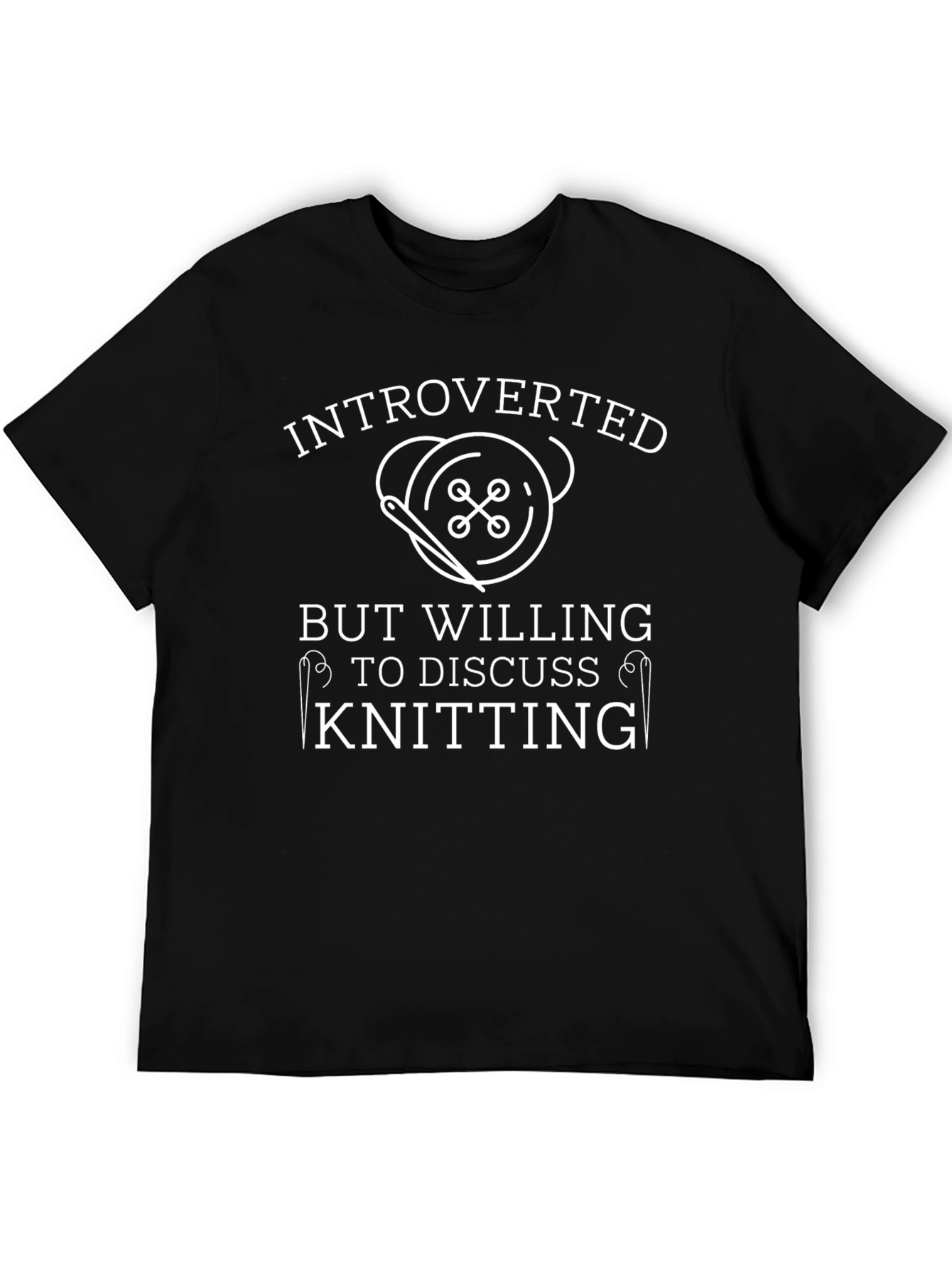Introverted Knitting T-Shirt - Soft Cotton Tee