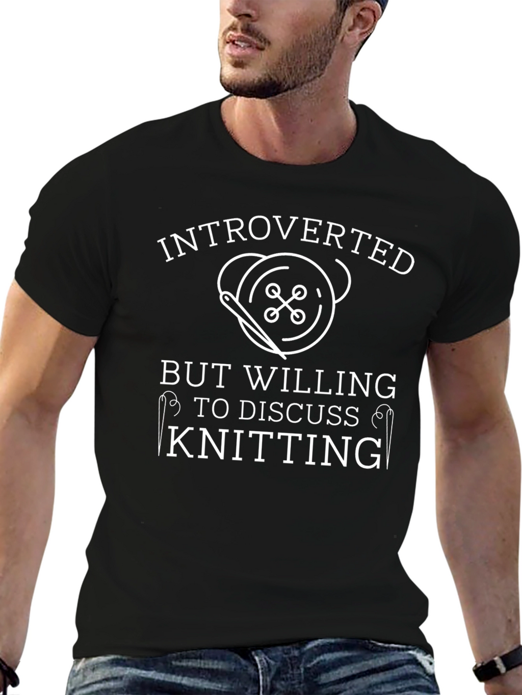 Introverted Knitting T-Shirt - Soft Cotton Tee