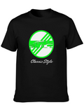 Classic Style Car Graphic T-Shirt - Black