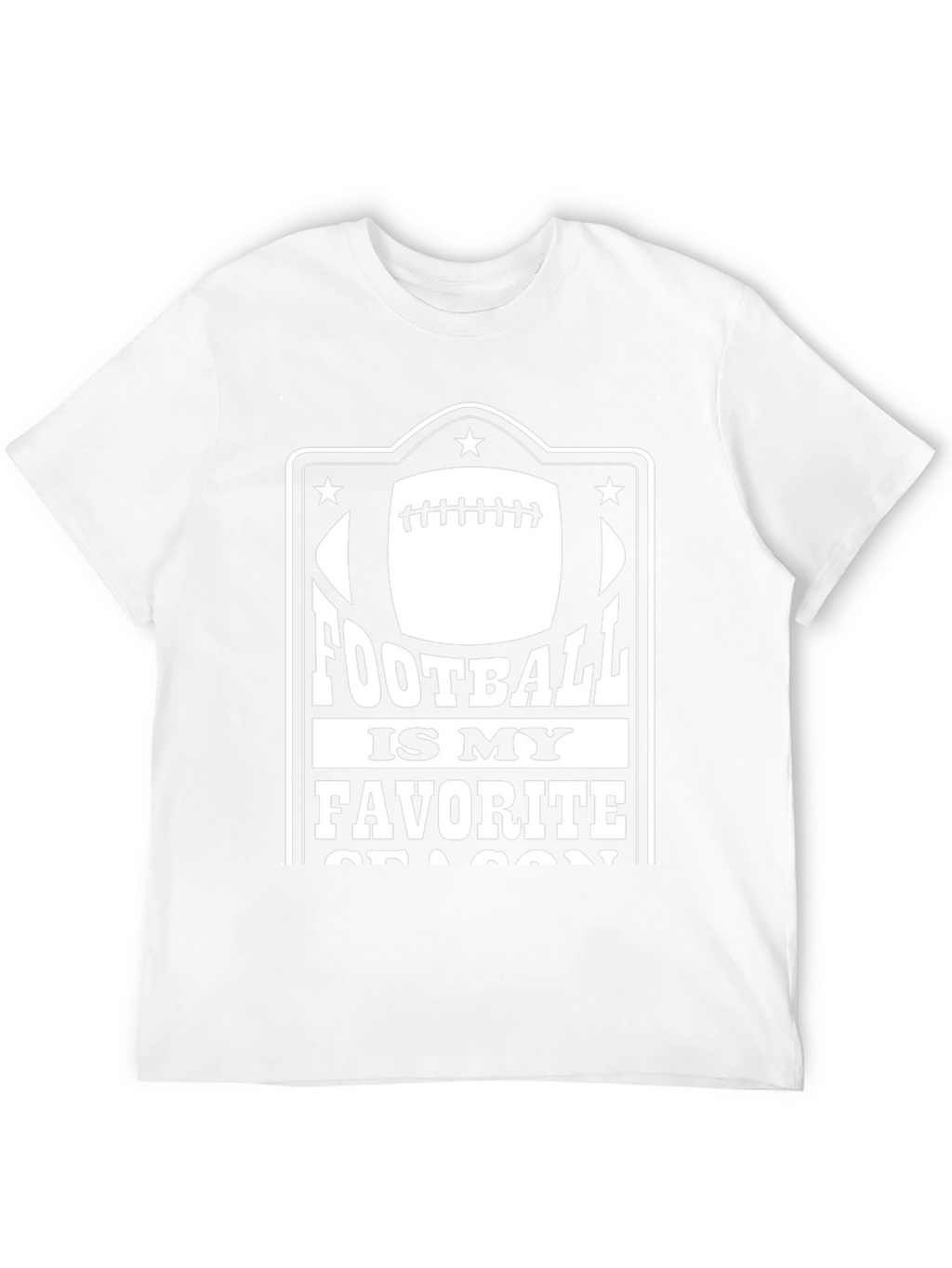 Football Is My Favorite Season Black T-Shirt